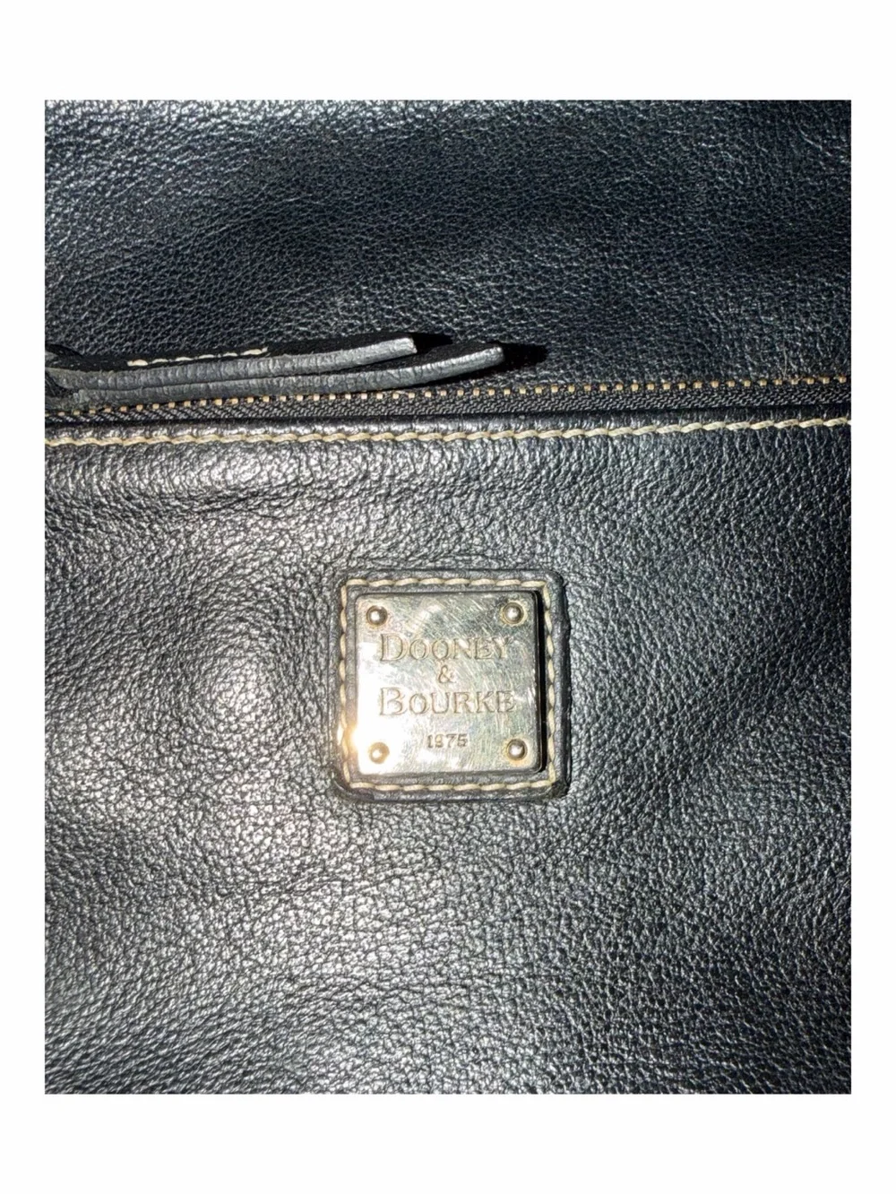 Dooney & Bourke Black Pebbled Leather Crossbody Bag